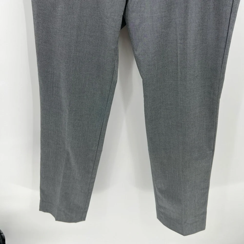 Banana Republic gray mini checkered slim fit trousers